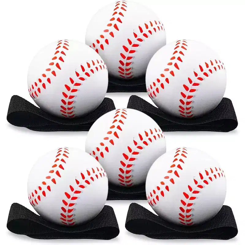 Playbees Reactive Sports Wrist Balls Baseballs - 6PK