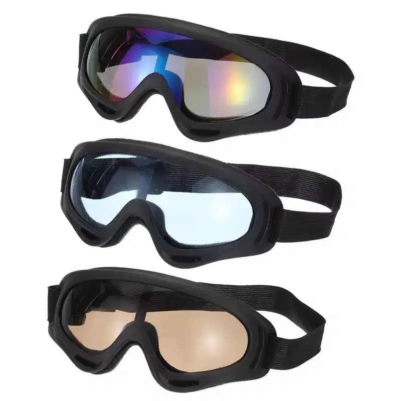 Unique Bargains Windproof Motorcycle Sky Diving Skiing Dirt Bike Goggle 3 Pcs
