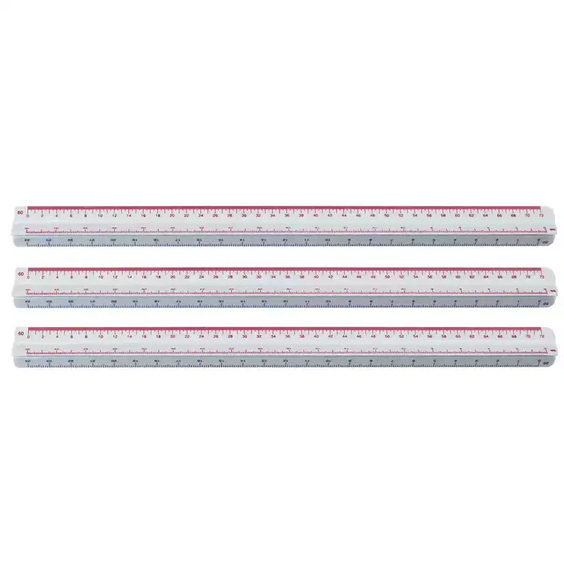 Westcott 12 Engineering Scale, Pack of 3