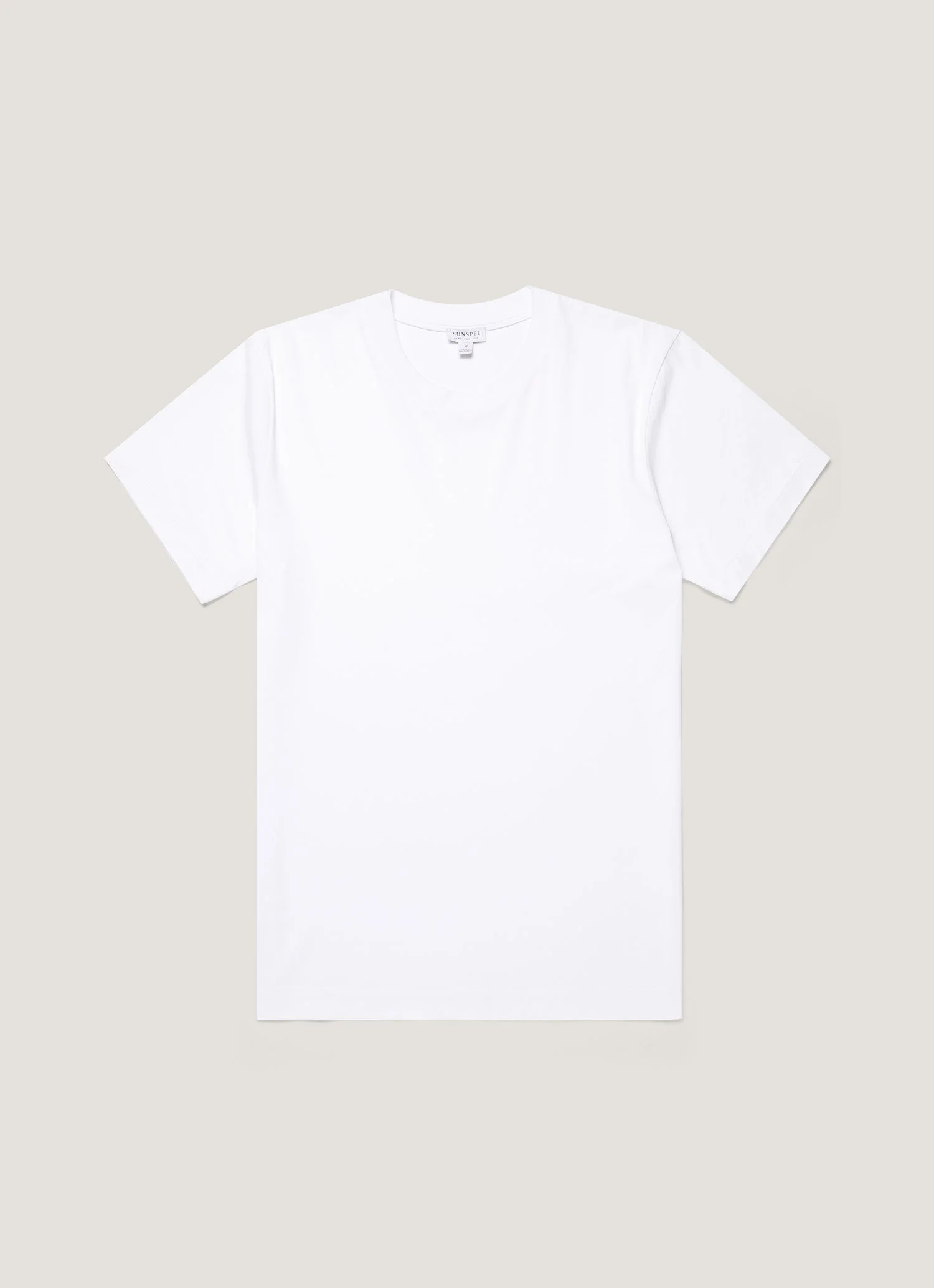 Men's Silk Cotton Cashmere T-shirt in White
