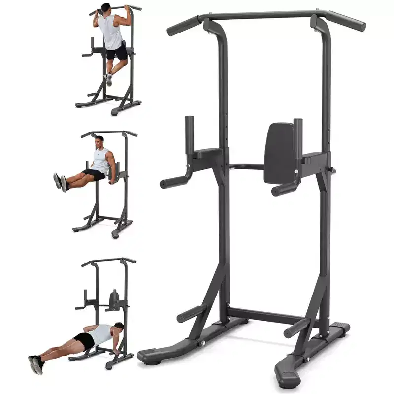 Pull Up Bar Free Standing Workout Equipment, Power Tower Dip Station for Home Gym, 450LBS Weight Capacity Strength Training Fitness Equipment