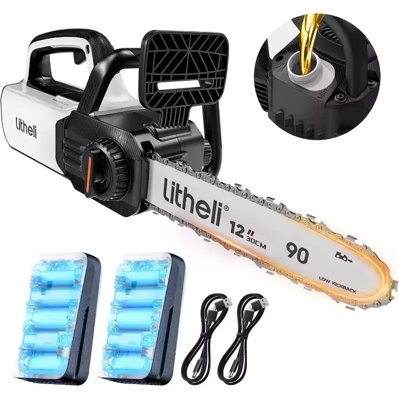 Litheli 12" 20V Brushless Battery Chainsaw