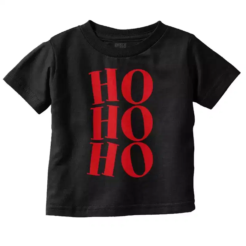 Christmas Santa Saying Ho Ho Ho Toddler Baby Graphic T Shirt Brisco Brands