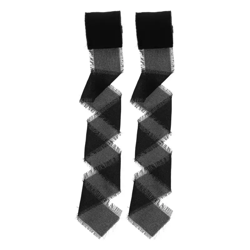 Unique Bargains Ribbon for Crafts Wrapping Christmas Decorative Polyester 196.85x1.57 2 Pcs