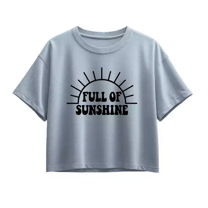 Girls' - Instant Message - Full of Sunshine Short Sleeve Boxy Graphic T-Shirt