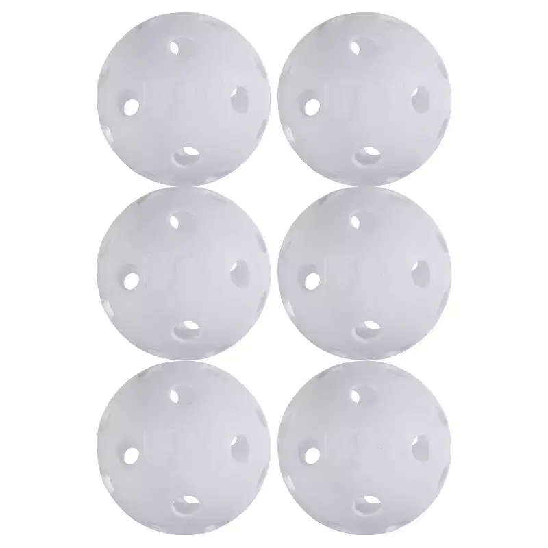 Franklin Sports Indestructible Baseball - White: Polyethylene Training Balls, Set of 6