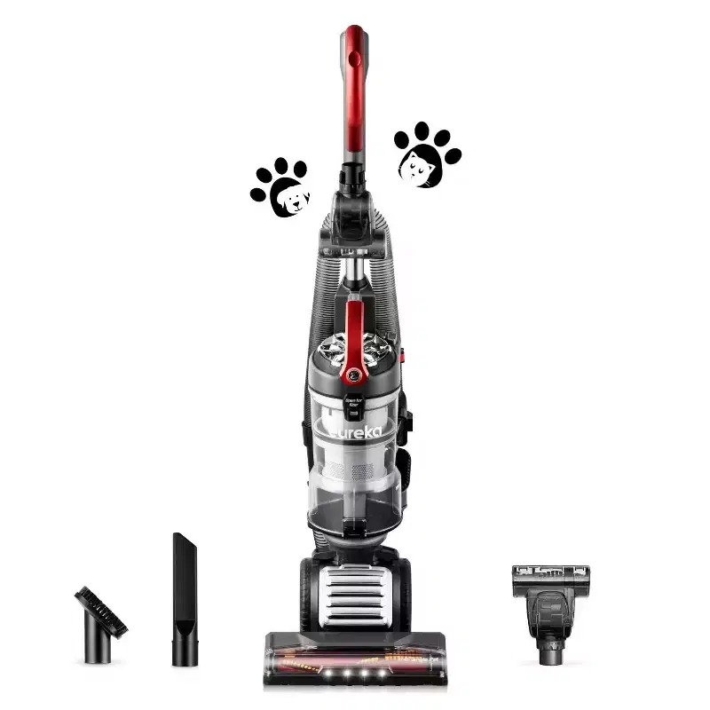 Eureka FloorRover Elite Bagless Upright Pet Vacuum Cleaner, Tangle Free Tech, Red