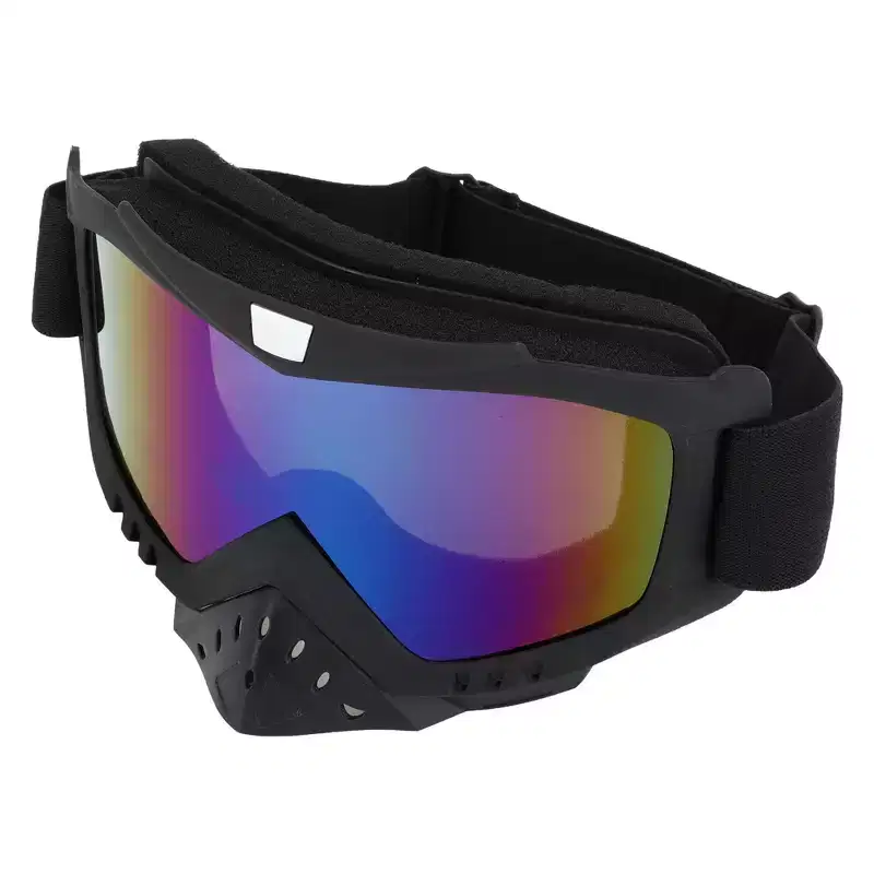 Unique Bargains Durable Motorcycle Sunglasses Dimmable UV Protection Matte TPU 1PC