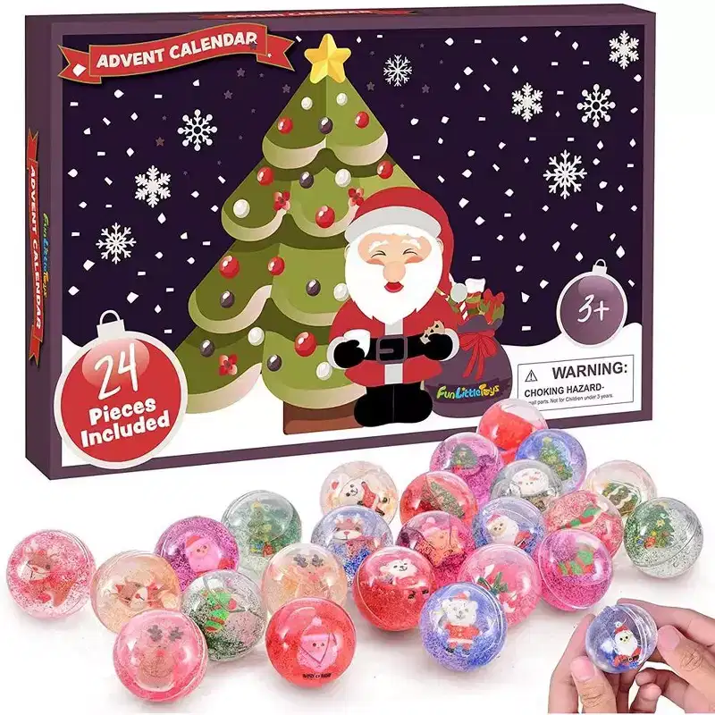 Fun Little Toys 24 PCS Slime Fidget Advent Calendar Christmas Countdown