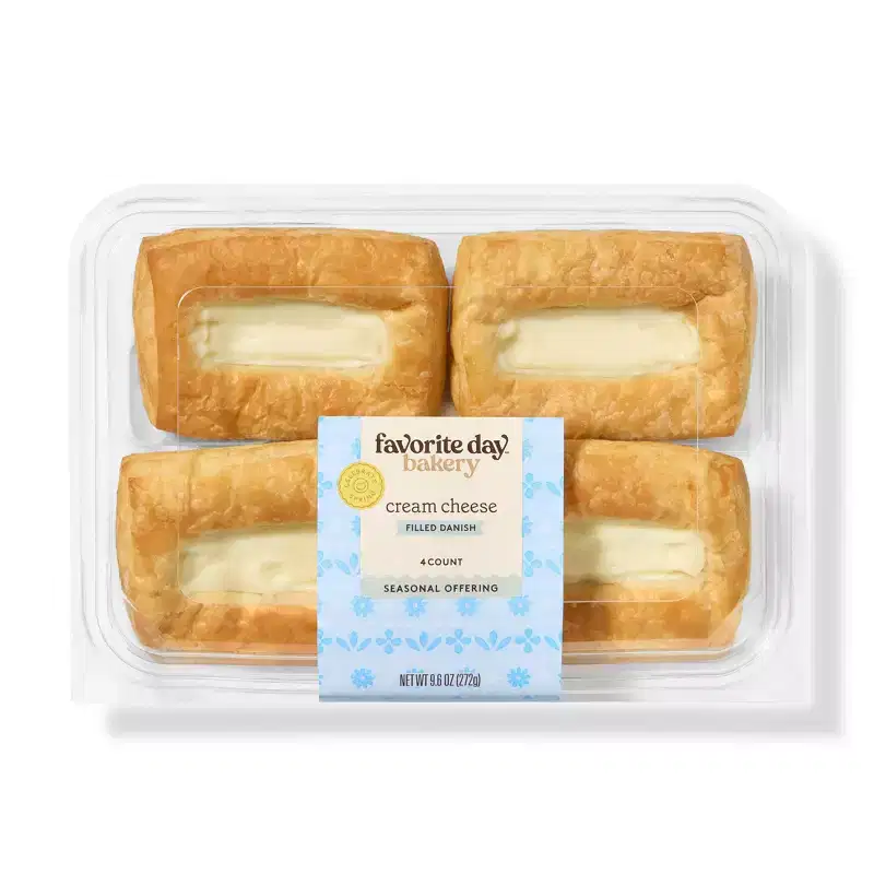 Cream Cheese Filled Danish - 9.6oz/4ct - Favorite Day™
