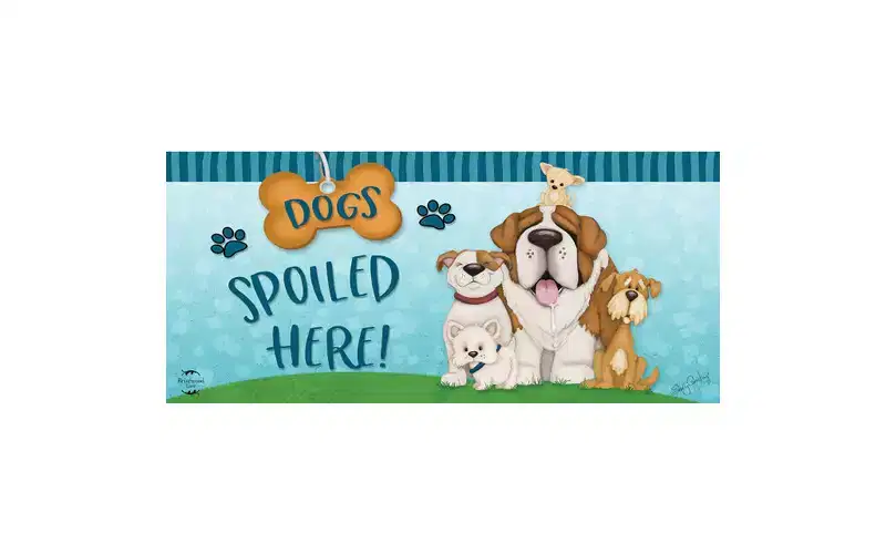 Briarwood Lane Everyday Dogs Spoiled Here Mini Mat 22x10 Indoor Outdoor Doormat