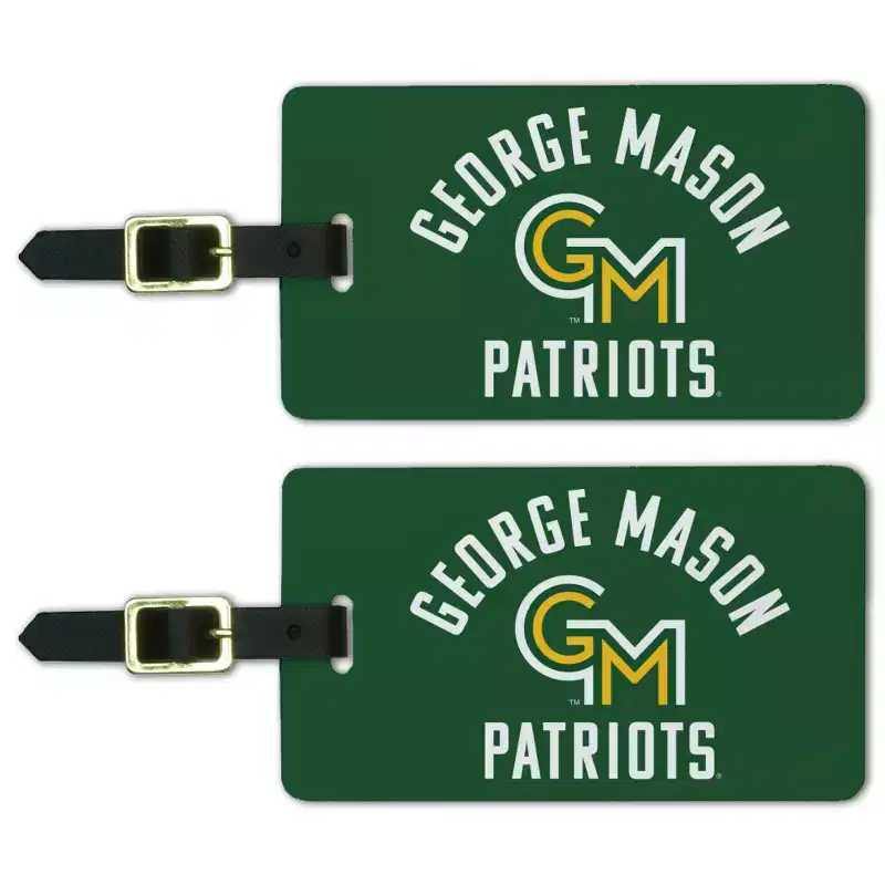 George Mason University Patriots Logo Luggage ID Tags Suitcase CarryOn Cards Set of 2