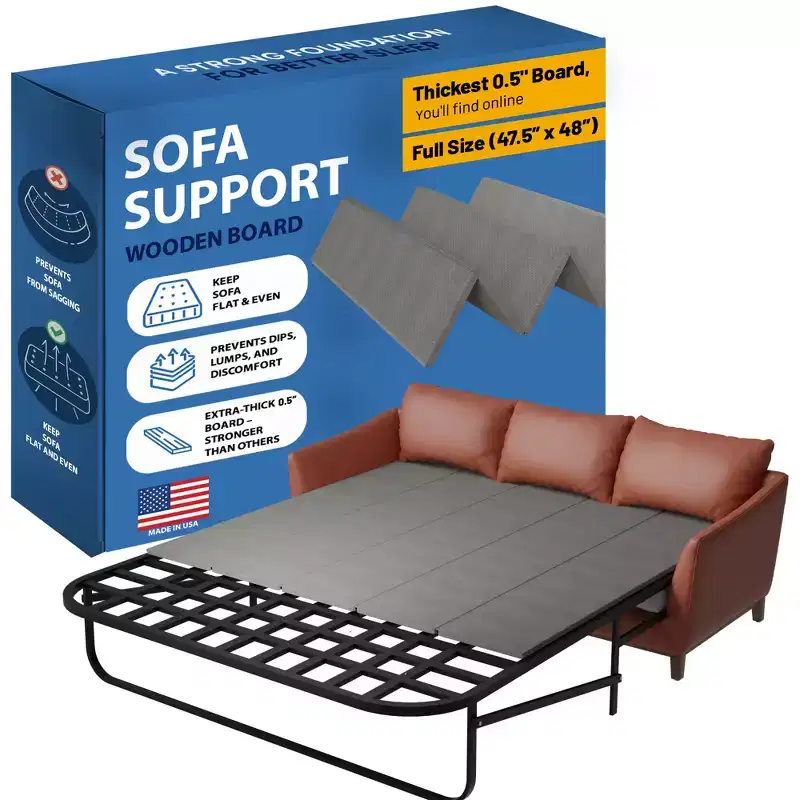 Continental Sleep, Heavy Duty Sleeper Sofa Support Board, Wood Base to Fix Sagging Seats, Pull Out Couch Mattress Board, Easy Installation