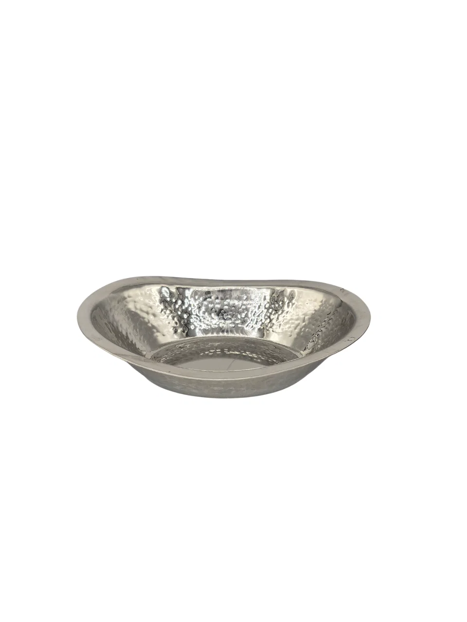 Stainless Steel Hammered Oval Mini Basket, 5.25, Serveware