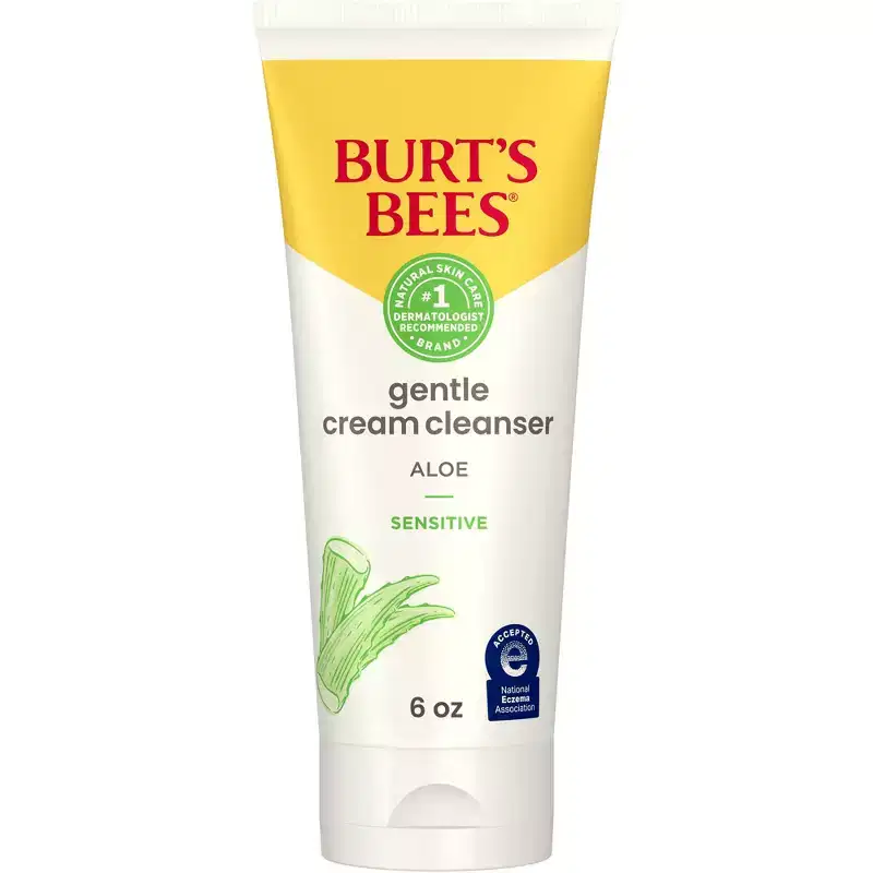 Burt's Bees 98.9% Origin Facial Cleanser - 6oz: Paraben & Sulfate Free Cream for Sensitive Skin