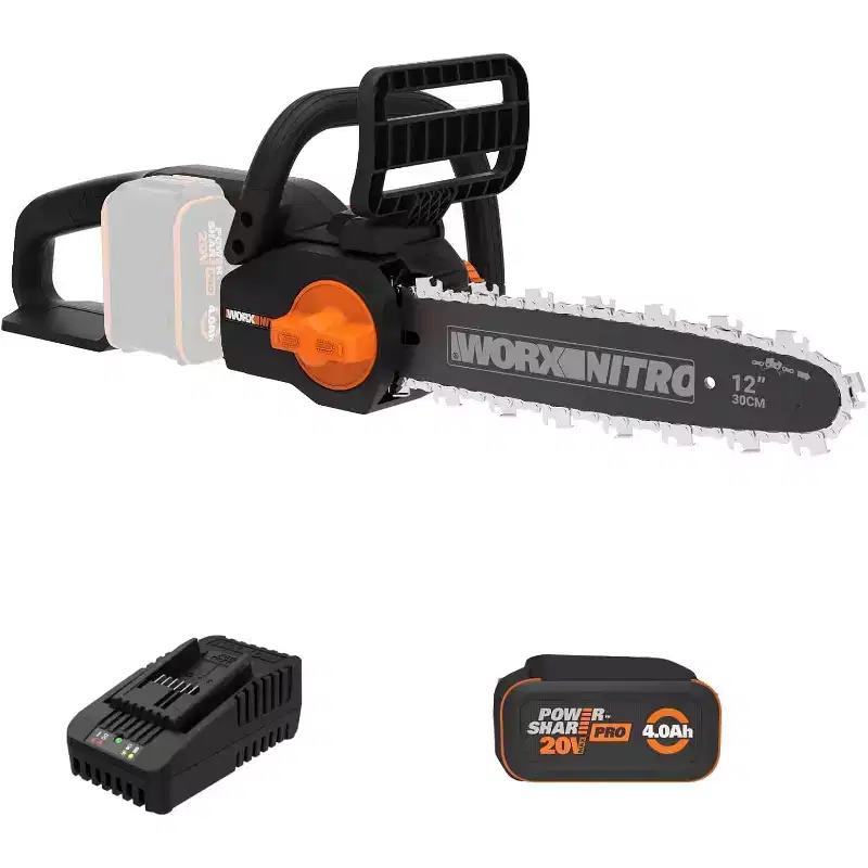 Worx Nitro WG350 20V Brushless 12 Cordless Chainsaw