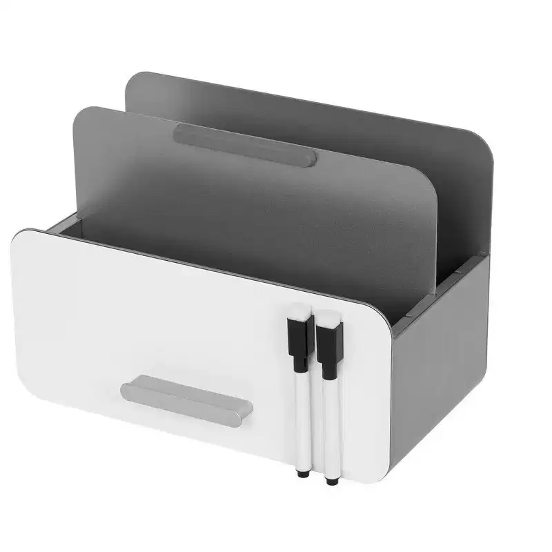 MPM 3-in-1 Steel Tablet and File Organizer With Whiteboard - Adjustable Height, Easy Assembly, Compatible with iPad and
