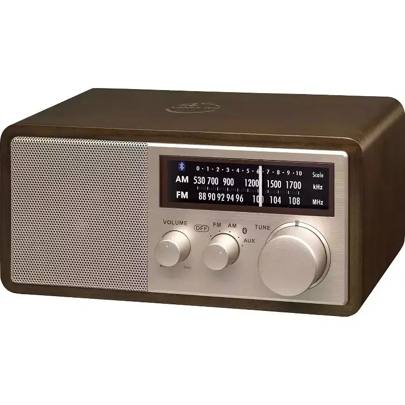 Sangean WR16 AM/FM/Bluetooth/USB Phone Charging Wooden Cabinet Radio.
