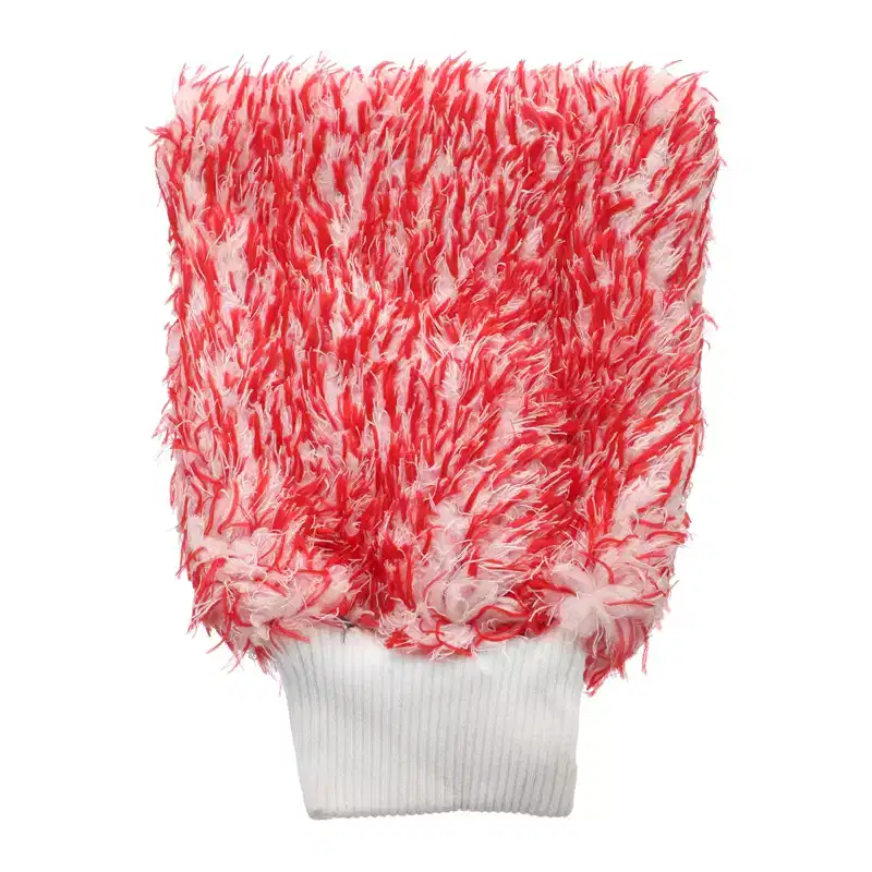 Unique Bargains Double-Sided Plush Household Clean Microfiber Car Wash Mitt 10 x 8
