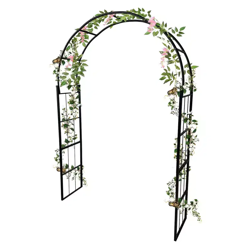 Metal Garden Arbor for Climbing Plants, Garden Arch Trellis, Decorative Wedding Arch Arbor Pergola Archway, Perfect for Lawn, Party, Backyard, Patio