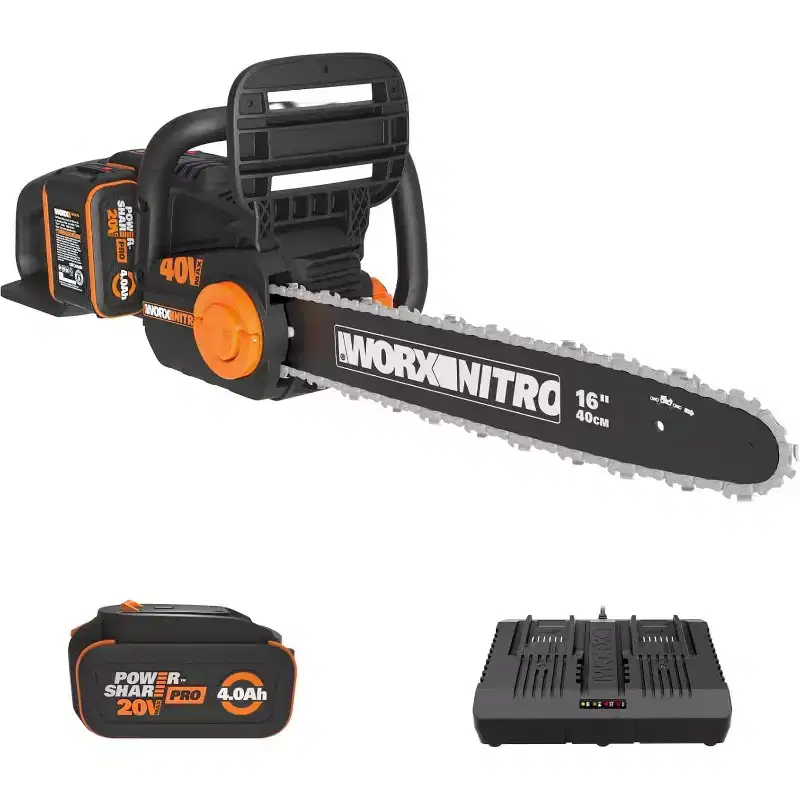 Worx Nitro WG385 40V Power Share PRO 16 Cordless Chainsaw with Brushless Motor