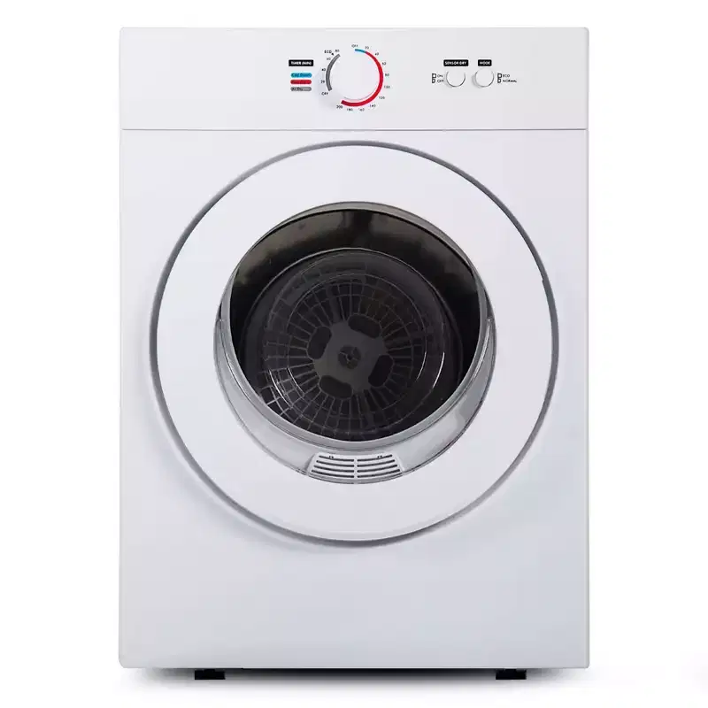EUHOMY 850-1500W Compact Clothes Dryer, Electric Tumble Compact Laundry Dryer Stainless Steel Tub 26.4lbs /3.5cu.ft in White