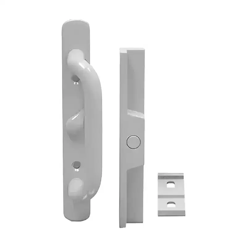 Brixwell 13-441rhw Patio Door Handle White Offset Latch Without Mortise Lock Right Hand Type