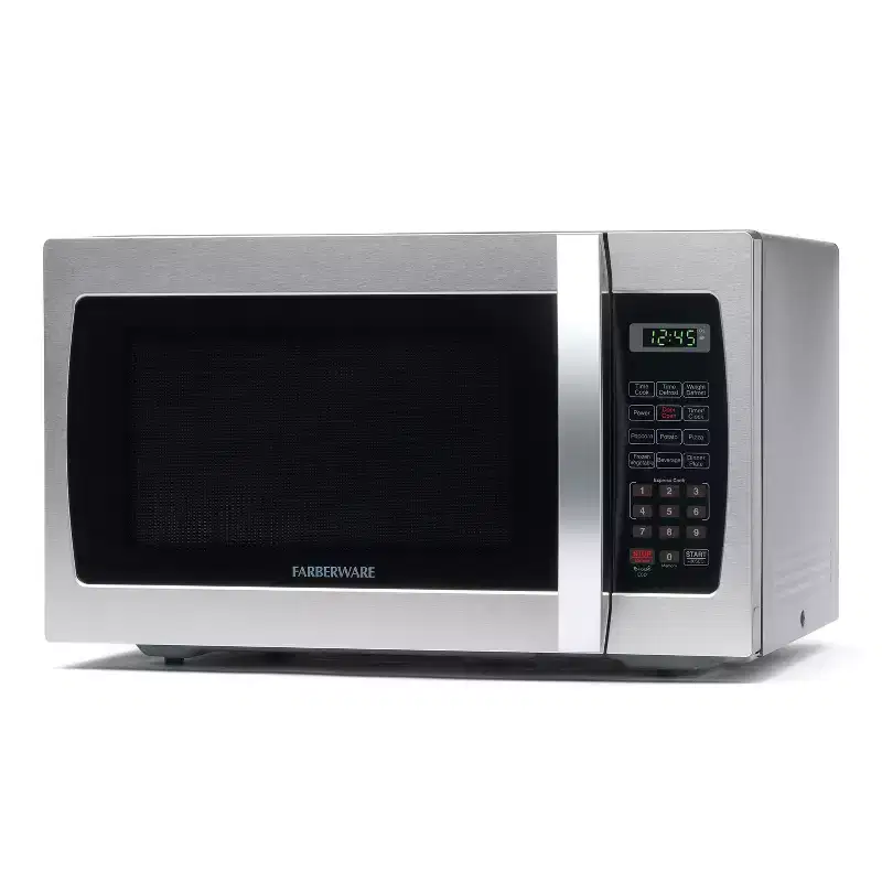 Farberware Professional 1.3 Cu. Ft. 1000-Watt Microwave Oven, Stainless Steel