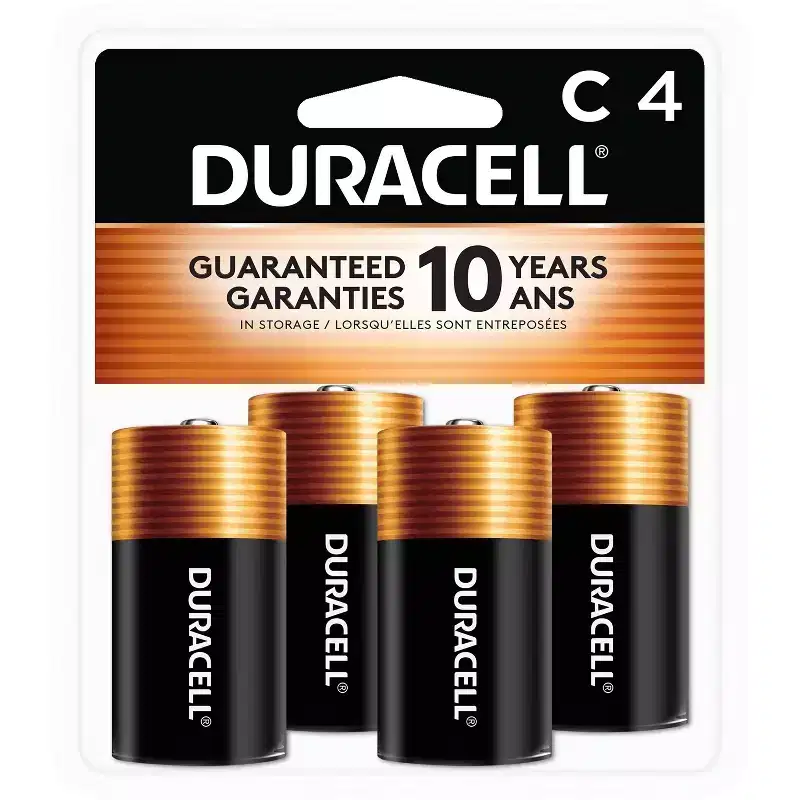 Duracell Coppertop C Batteries - Alkaline Battery