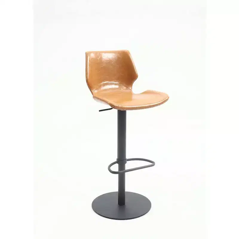 Pneumatic Adjustable Height Swivel Bar Stool &ndash; Seat 17.32" W x 20" D, Height 20.47"-30.31"