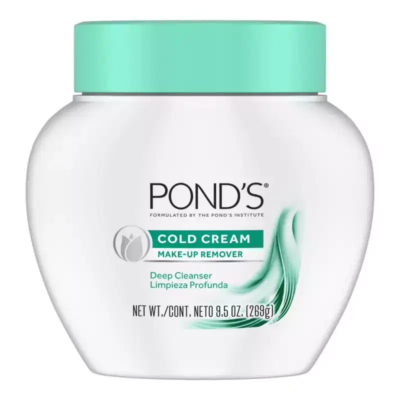POND'S Cold Cream Makeup Remover Deep Cleanser - 9.5oz: Hypoallergenic, Dye-Free, For Combination and Dry Skin