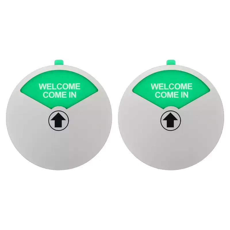 Unique Bargains 3 Options Acrylic Magnetic Adhesive Decor Home Business Privacy Sign 2 Pcs