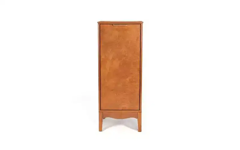 sumyeg Modern Bathroom Floor & Linen Cabinet with Adjustable Shelves and Antique Brass Hardware