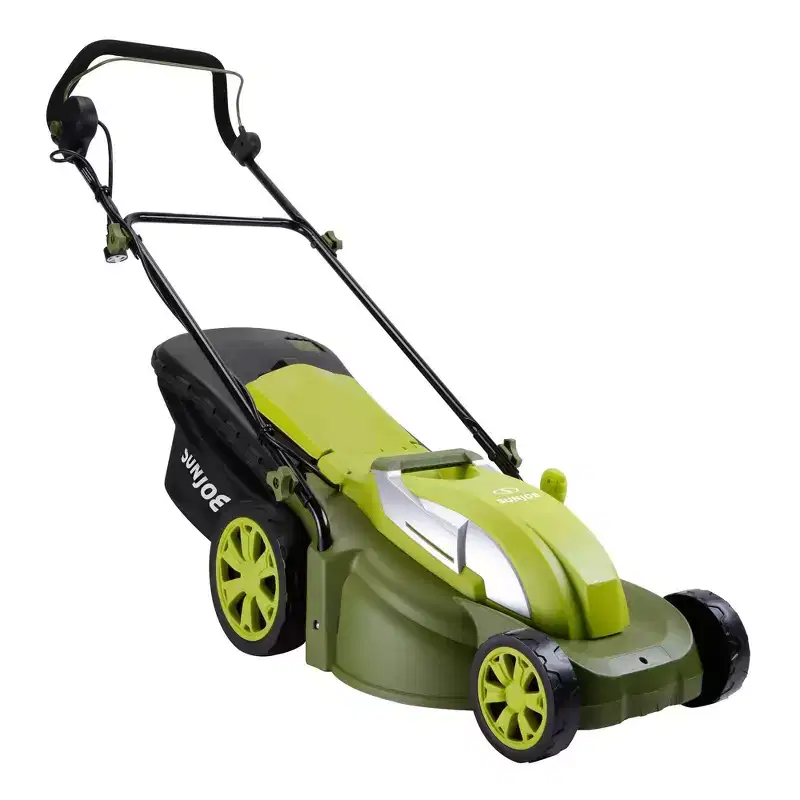 Sun Joe Push Lawn Mower and Mulcher, 17 Walk Behind Grass Cutter, SUJ-MJ403E