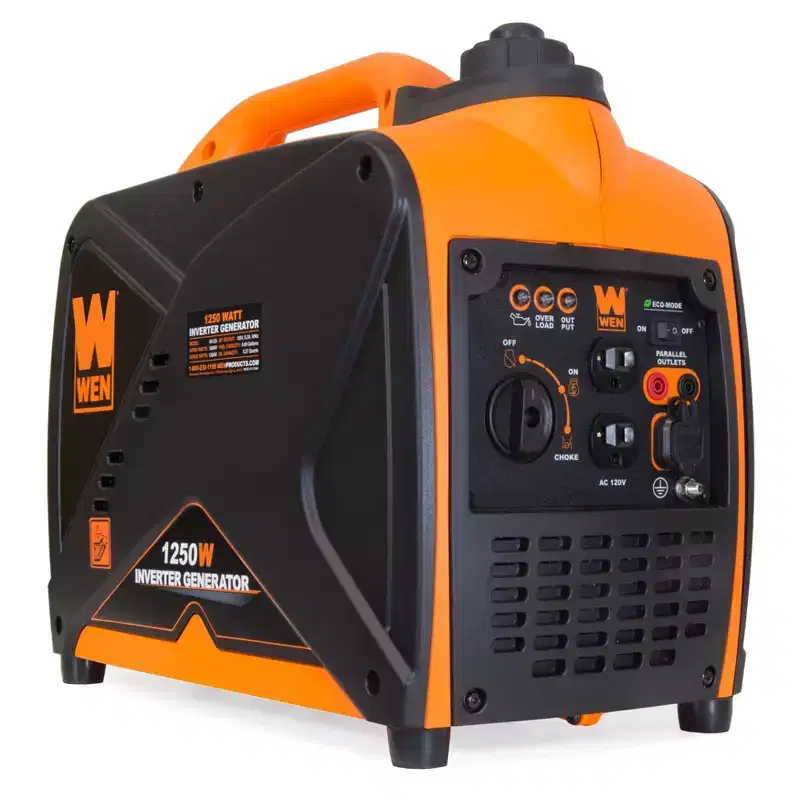 WEN 56125i 1250-Watt Gas-Powered Inverter Generator: Quiet, Eco-Mode, CARB Compliant