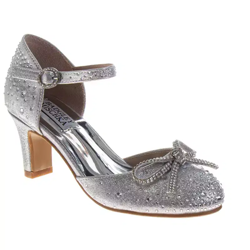 Badgley Mischka Elegant Slip-On Dress Shoes for Girls - Formal Comfortable Premium Party Style (Toddler  Big Kids)