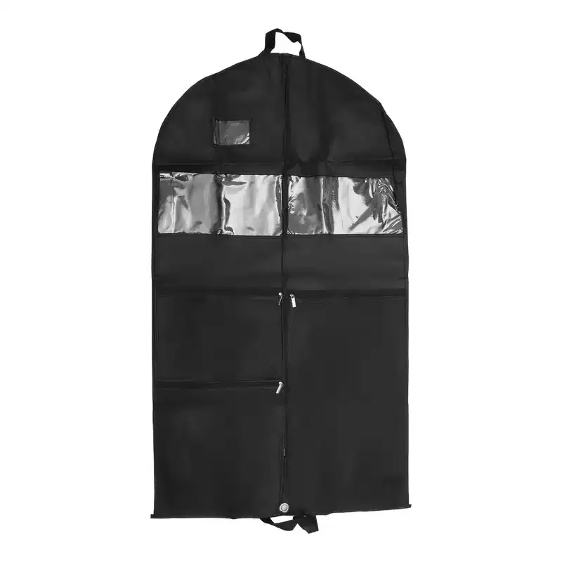 Unique Bargains Garment Bags PEVA Clothes Cover Bags with Pockets