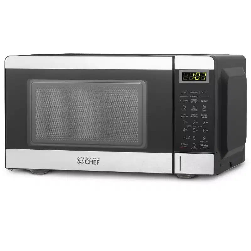 Commercial Chef 0.7 Cu. Ft. Countertop Microwave Oven, CHM770W, White