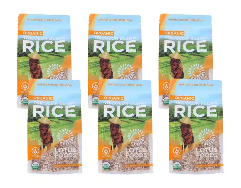 Lotus Foods Organic Tricolor Rice - Case of 6/15 oz