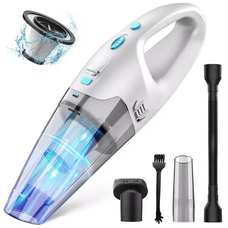 Teendow 6000Pa Cordless Handheld Vacuum Cleaner, Car Vaccum Cleaners for Apartment, Car & Rug,Rechargeable, Bagless,Lightweight