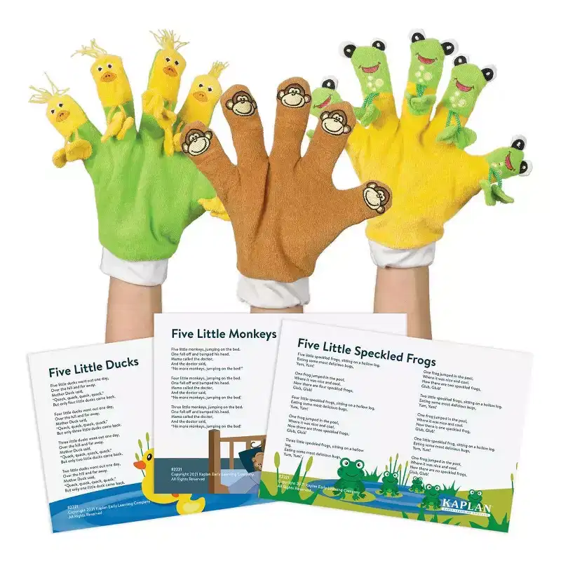 Kaplan Early Learning Hand Gloves - Set of 3 Storybook Favorites