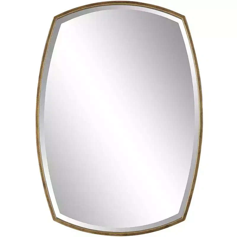 Uttermost Varenna Antiqued Gold 27 x 38 Vanity Wall Mirror