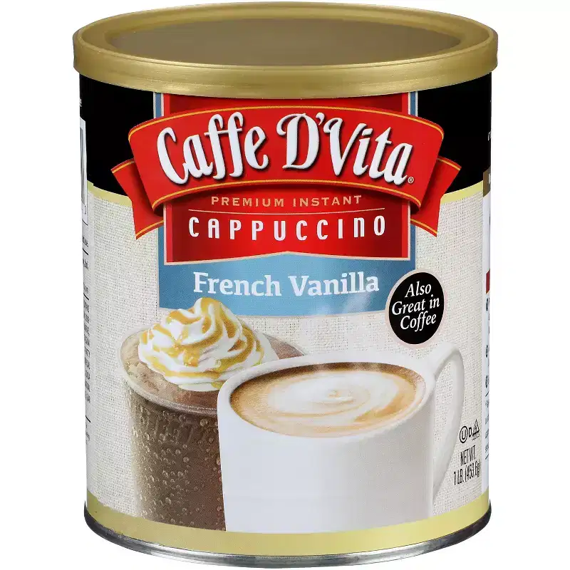 Caffe D'Vita Cappuccino French Vanilla - Case of 6 - 16 oz