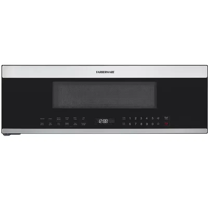 Farberware FMR12LPSS 1.2 Cu. Ft. OTR Microwave - 1000W, Sensor Cook, LED, Child Lock
