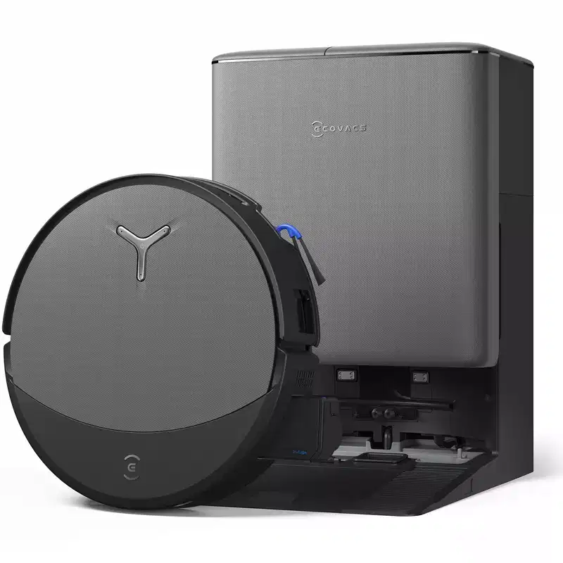 ECOVACS DEEBOT T90 PRO OMNI Robot Vacuum and Mop, 30,000Pa Suction, Instant Self-Cleaning Long Roller Mop, TruEdge Deep Edge Cleaning, ZeroTangle