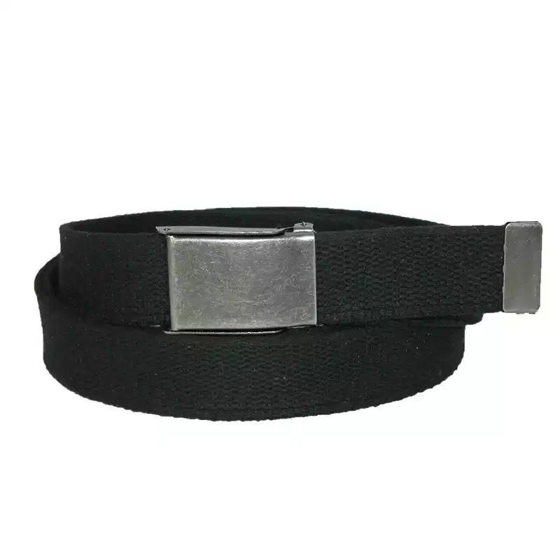 CTM Men's Big & Tall Belt with Flip Top Nickel Buckle (Pack of 3)