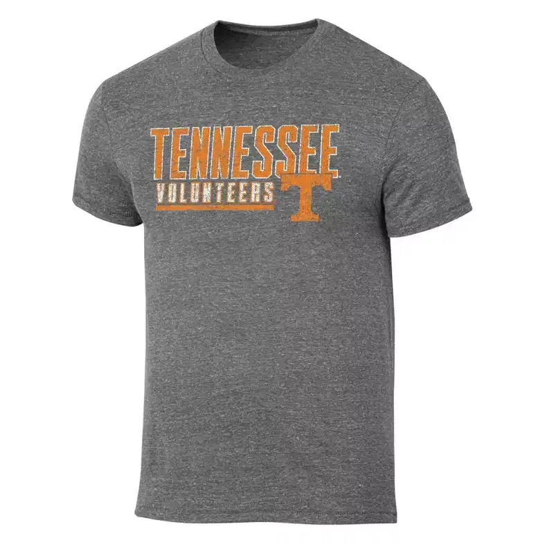 NCAA Tennessee Volunteers Men's Gray Tri-Blend Short Sleeve T-Shirt