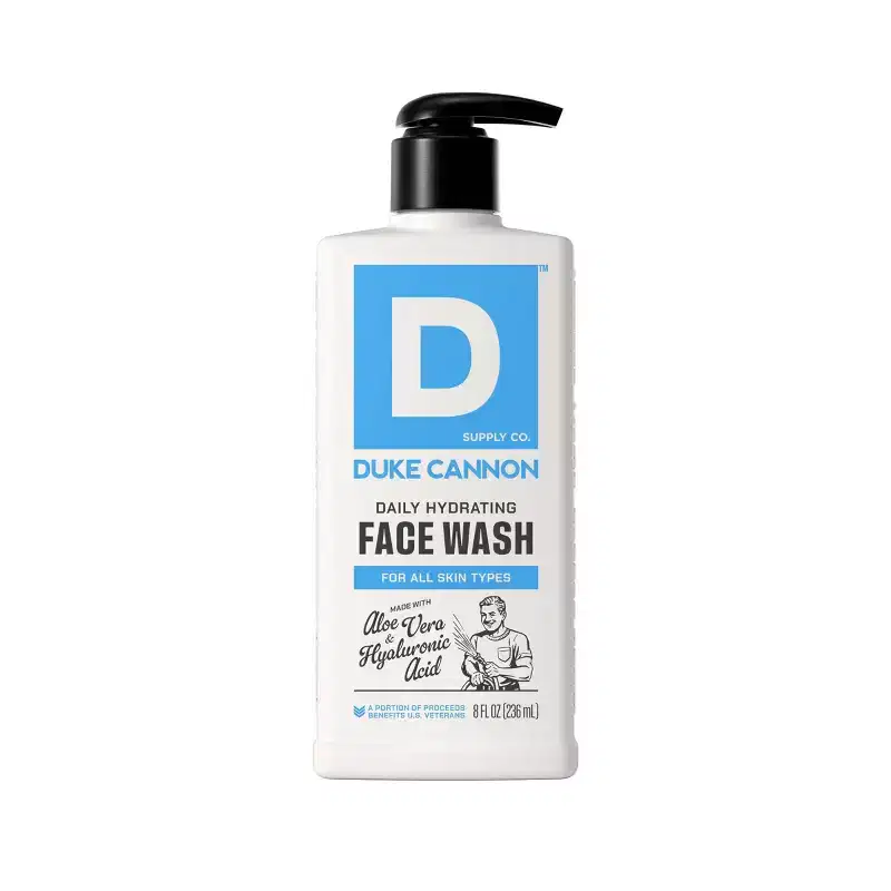 Duke Cannon Supply Co. Daily Hydrating Face Wash - 8oz: Contains Vitamin E, Vitamin B3, Liquid, Normal Skin