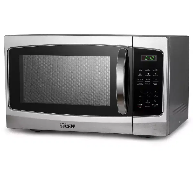 Commercial Chef 1.3 Cu. Ft. Countertop Microwave Oven, CHM13MS6