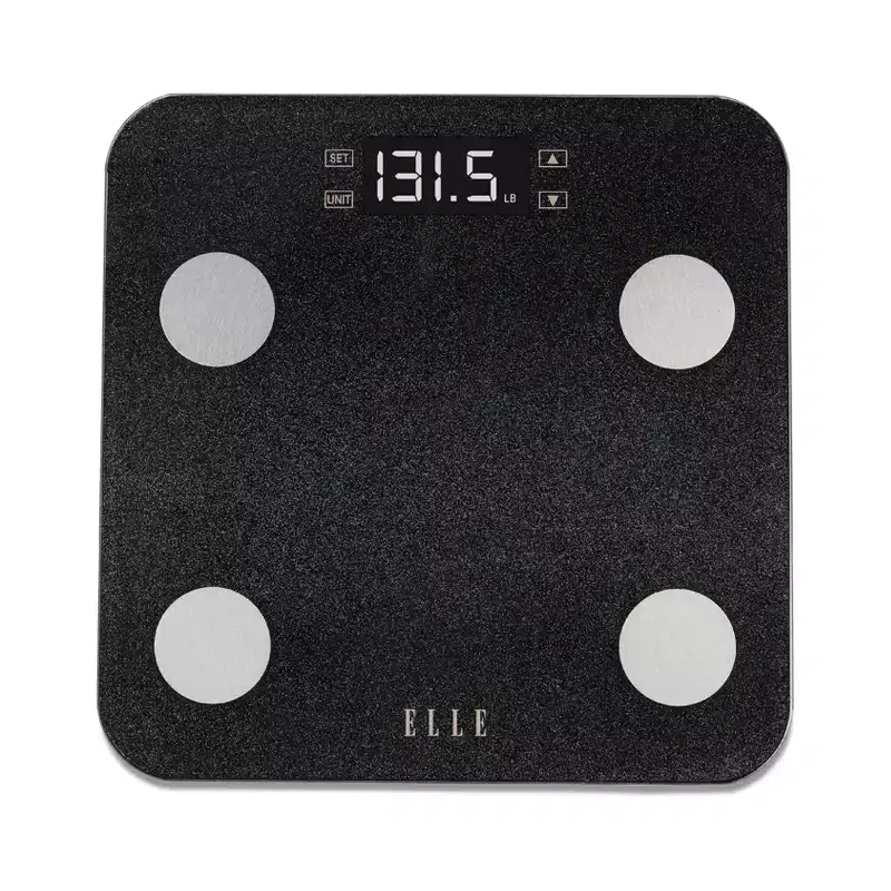 Elle Digital Bathroom Scale - Glitter Black